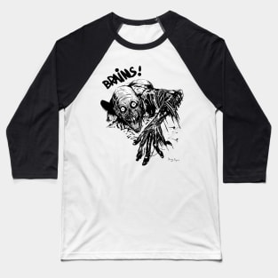 Tarman Crawling Black and White Baseball T-Shirt